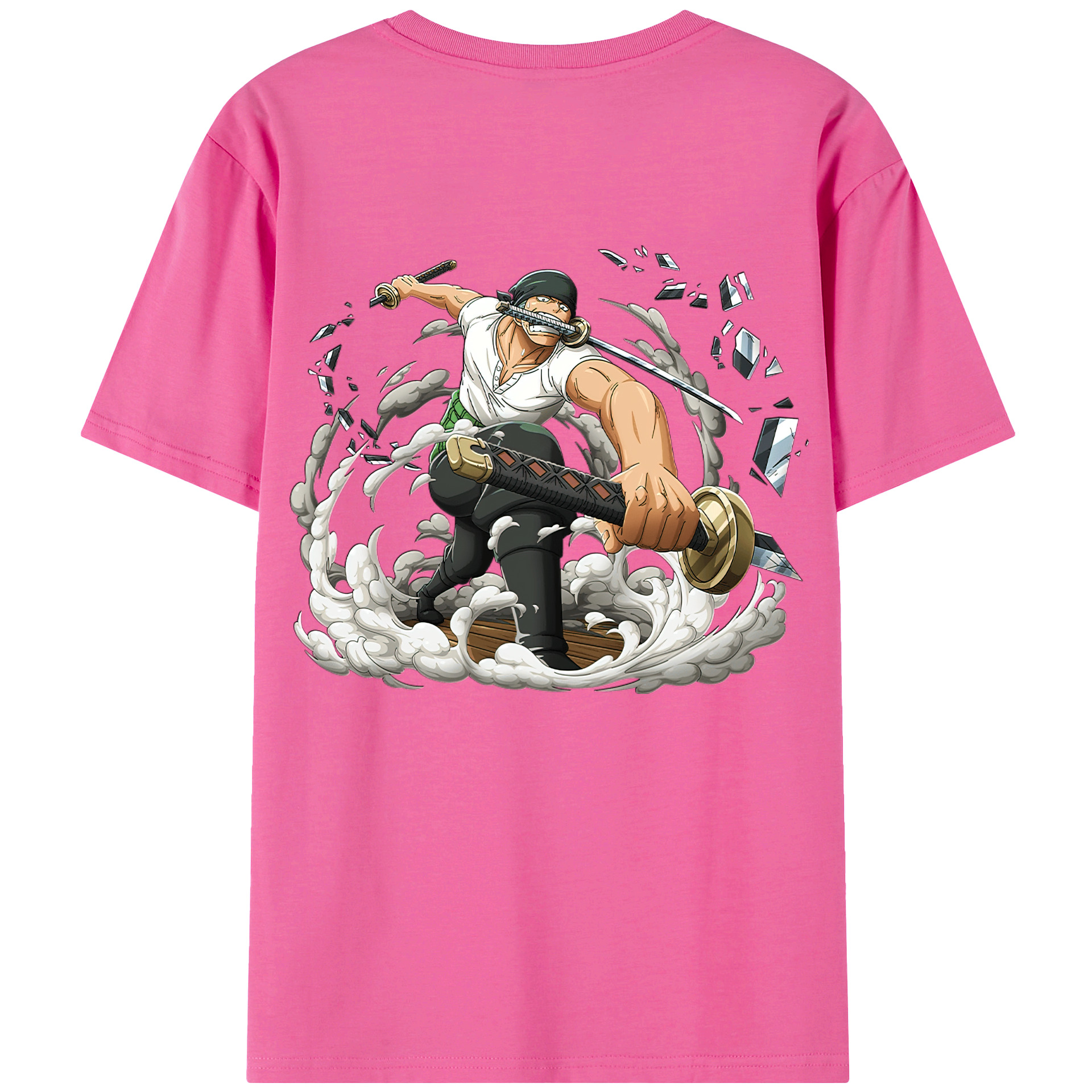 ワンピース ロロノア・ゾロ ONE PIECE Roronoa Zoro レディース半袖Tシャツ(バックプリント)